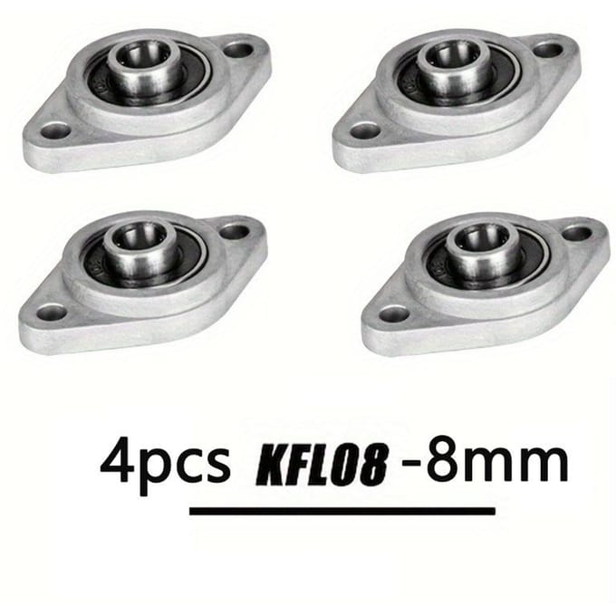 4/10/20 pièces Accessoires d'imprimante 3D Support de vis T8 horizontal Support de vis trapézoïdale Siège KFL08 ou KFL000 8MM--4pcs white