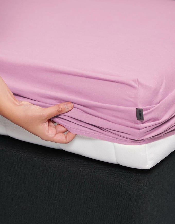 ESSENZA Mako Jersey Hoeslaken Lychee - 140/160 x 200/220 cm
