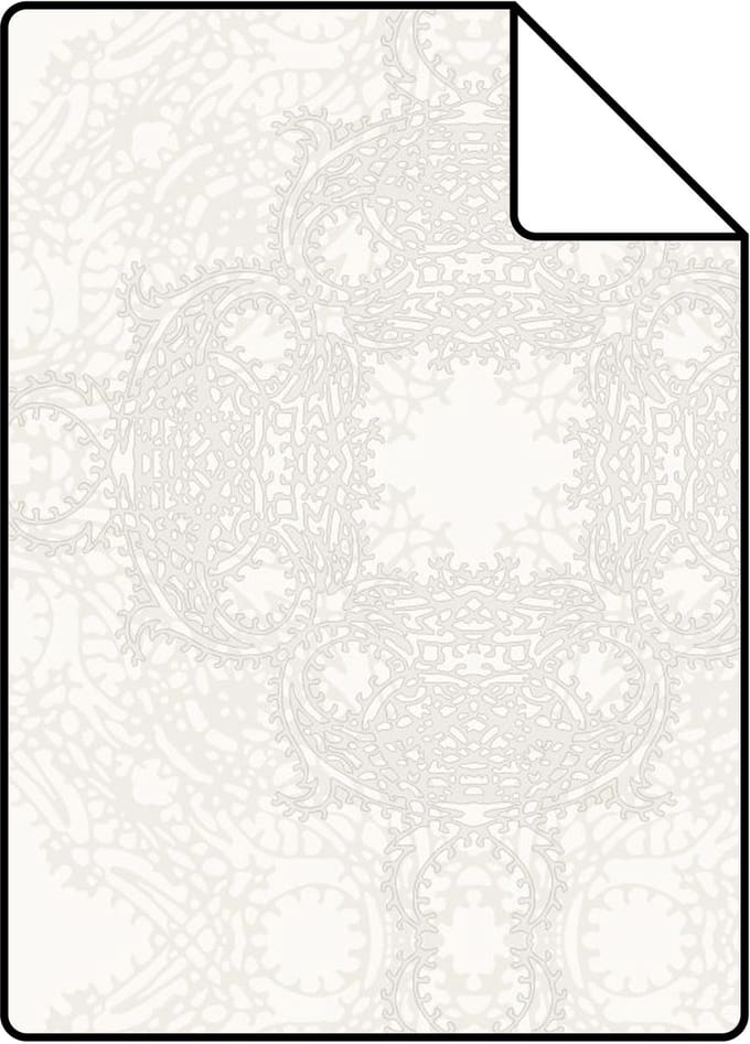 Proefstaal Origin Wallcoverings behang grafische vorm wit - 26,5 x 21 cm - 346219-S