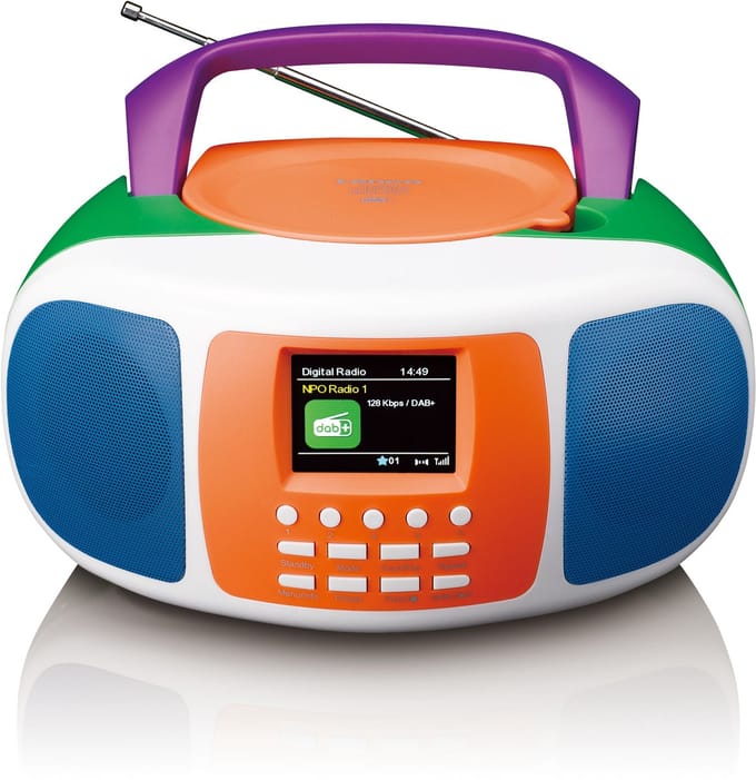 Lenco Radio SCD-861KIDS - Draagbare DAB en FM radio met Bluetooth - CD-speler - Vrolijk ontwerp