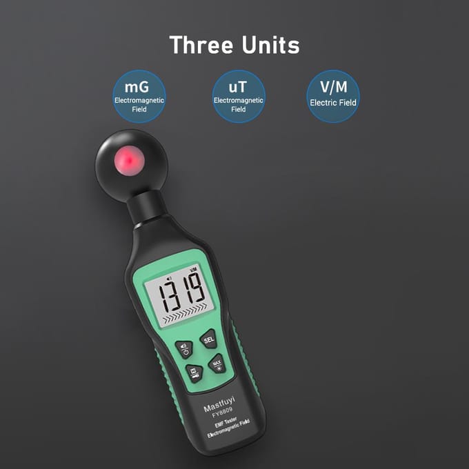 Mastfuyi FY8809 EMF-meter Digitale Elektromagnetisch Veld Tester Handheld Elektrisch Veld Straling