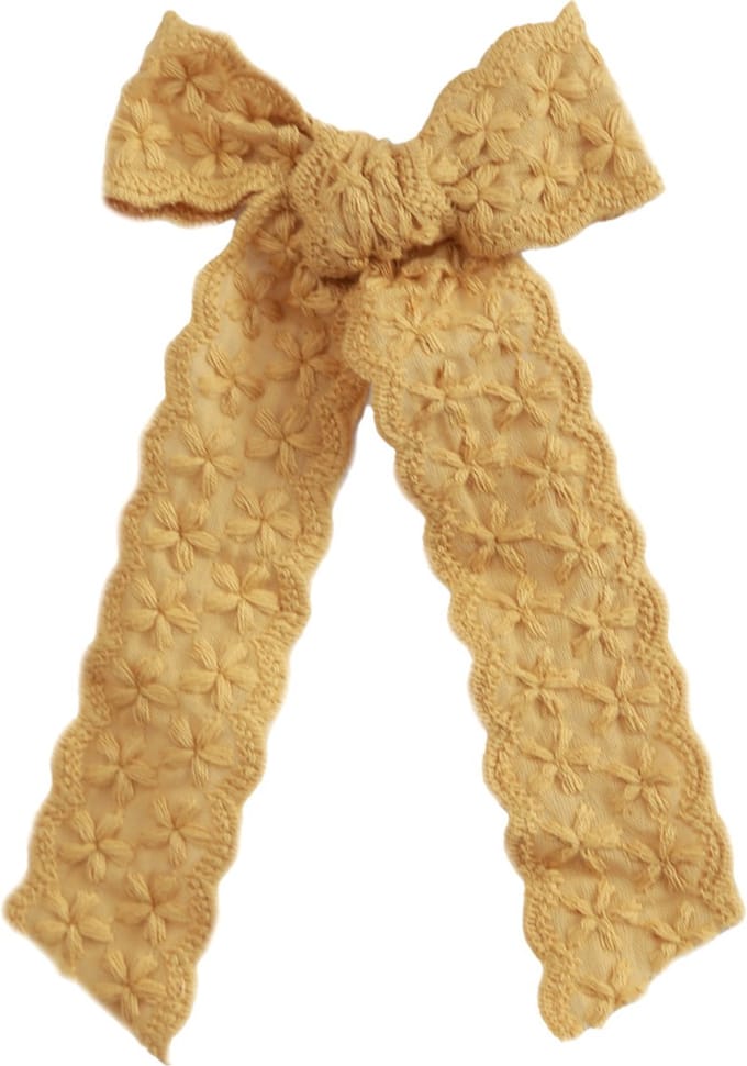 Haarspelt bow yellow