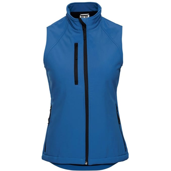 Russell Dames Softshell Gilet (Azuurblauw)