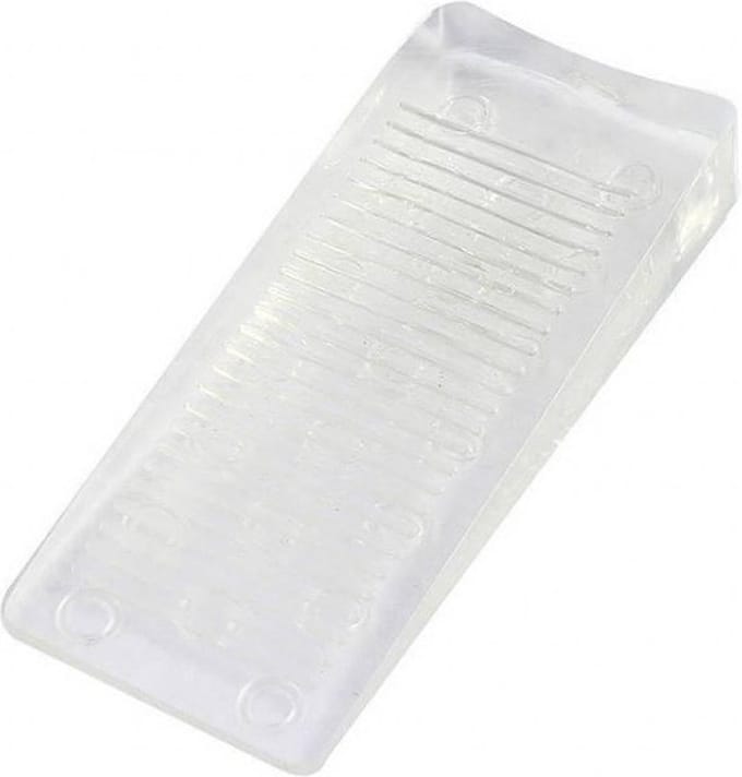 Benson Deurwig - 5x - flexibel rubber - 21 mm - stopper - transparant - deurstop