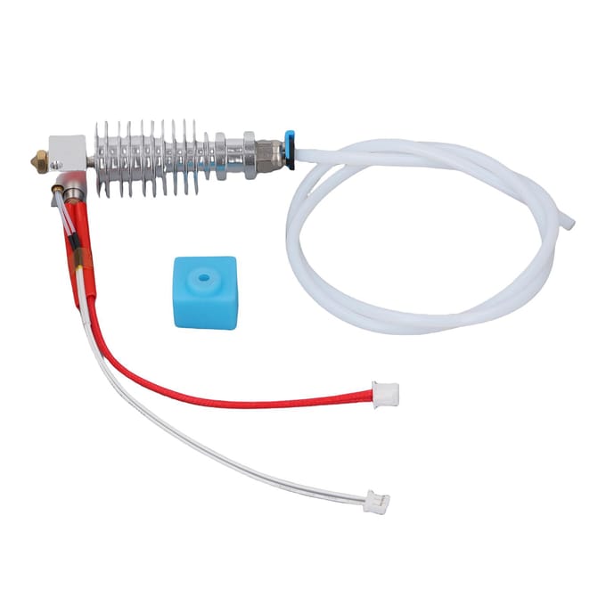 3D Printer Hotend Kit 0,4 mm Mondstuk met Siliconen Cover Gemonteerde Hotend Kit Vervanging voor white