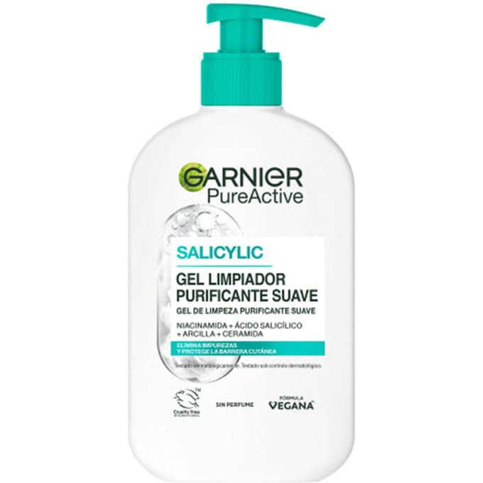 Pure Active Hydraterende Reiniger Voor Onzuiverheden, Olie En Make-up 250 ml