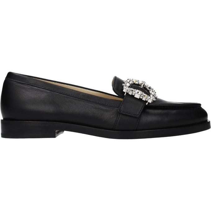Jimmy Choo Zwarte Leren Instapschoenen