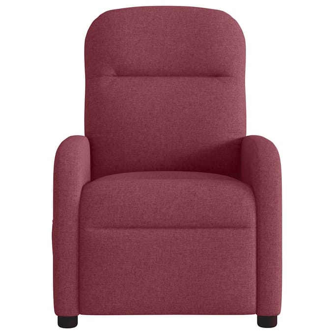vidaXL - Fauteuil - verstelbaar - stof - wijnrood