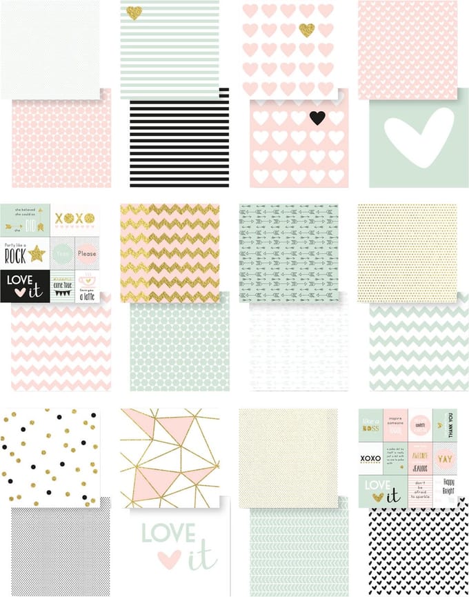 Vaessen Creative Papierblok - 2x12 - dubbelzijdig - 30.5x30.5cm