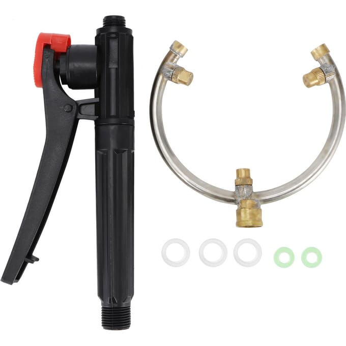 Landbouwspuit 3 Verstuivende Nozzle Halfronde Sproeier G3/8in Buitendraad black