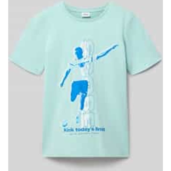 regular fit T-shirt van puur katoen