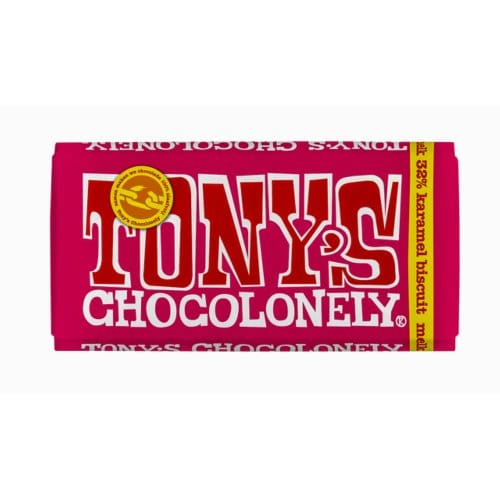 Tony's Chocolonely Melk Karamel Biscuitâ€‹â€‹ Chocolade Reep 180 gram Chocola