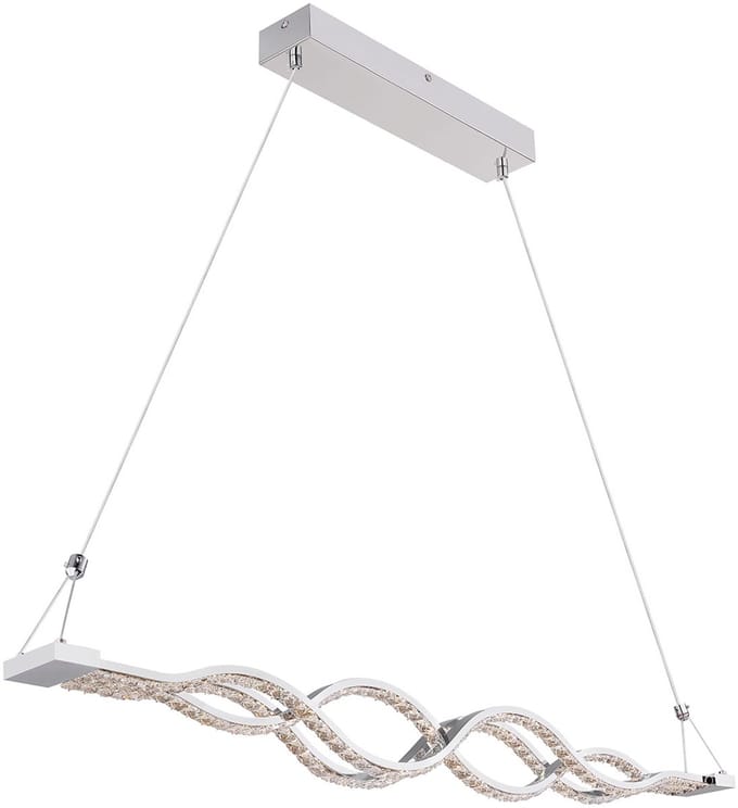 Globo - hanglamp - Pilla - chroom - metaal - grote eettafellamp - LED - 67109-30