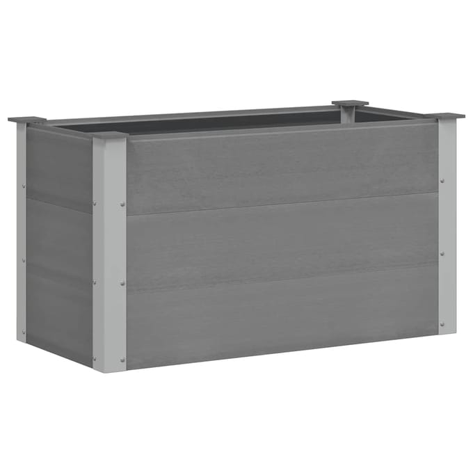 vidaXL - Plantenbak - verhoogd - 100x50x54 - cm - HKC - grijs