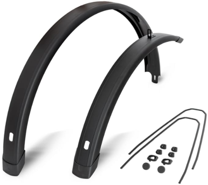 EF spatbord set Tempo Square 28 inch 72mm zwart