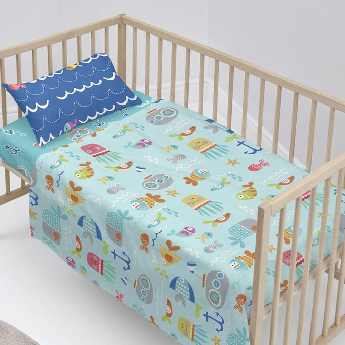 Kinderlakenset Sealife | Moshi Moshi