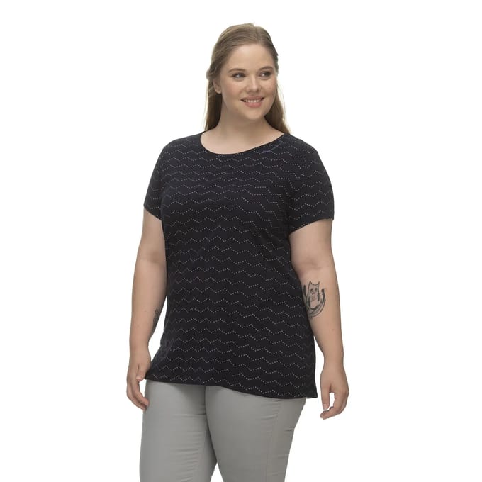 T-shirt dames Ragwear Mintt Zig Zag Plus