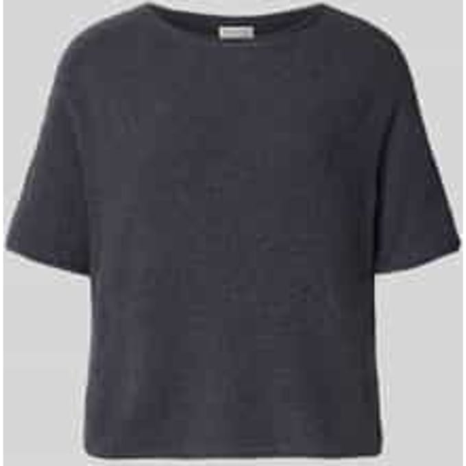 Boxy fit Pullover van Katoenmix-badstof