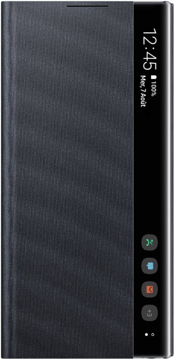 Samsung LED Clear View Hoesje - Samsung Galaxy Note 10 - Zwart