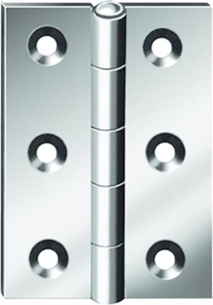 Qlinq Verzinkt Vaste Pen Deurscharnier - 50 x 39 mm
