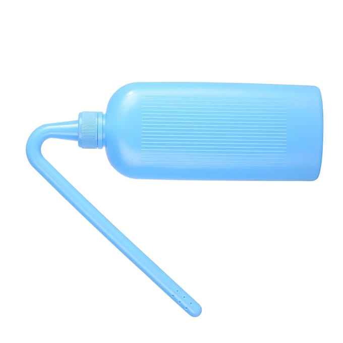 Bouteille de nettoyage portable en plastique de 230 ml pour sac de colostomie, outil de lavage, accessoire white