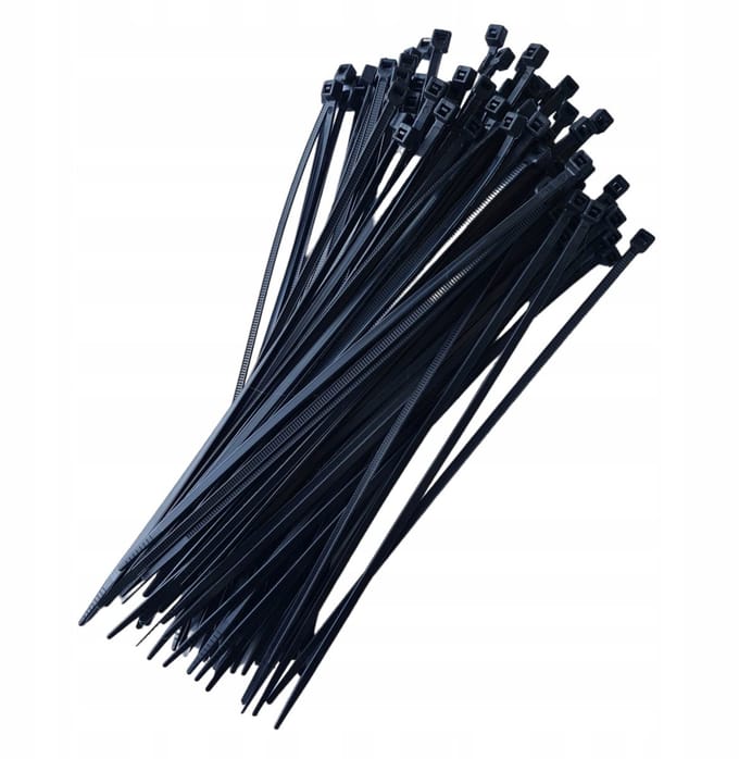 Zwarte Nylon Kabelbinders 7,6x300mm - 100 Stuks