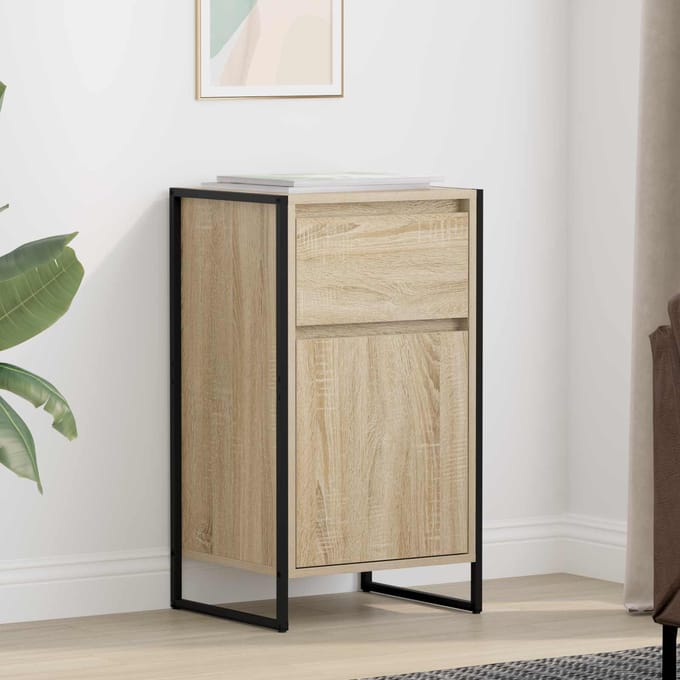 vidaXL - Dressoir - Sonoma - Eiken - 43 - x - 36 - x - 75,5 - cm - Bewerkt - hout