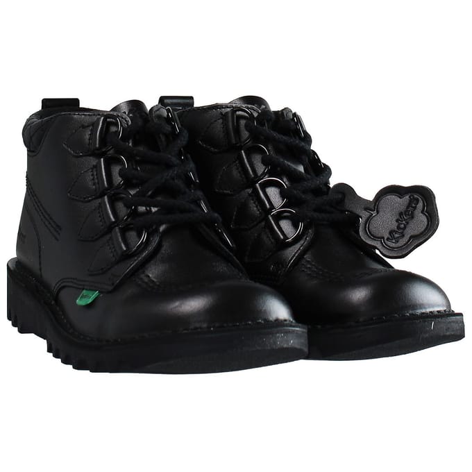 Kickers Mid Quilt Dames Zwart