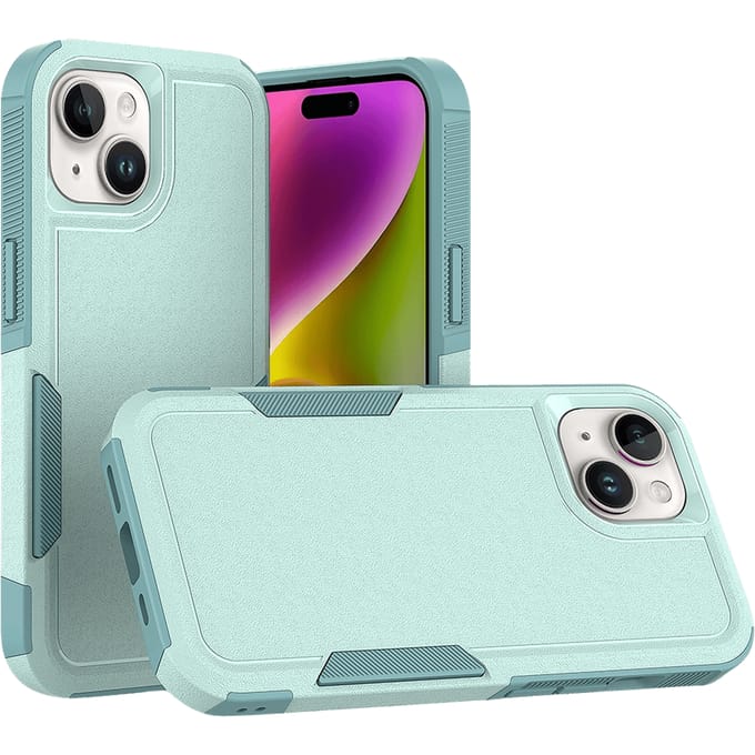 CaseBody Apple iPhone 15 Rugged Armor Back Cover Groen
