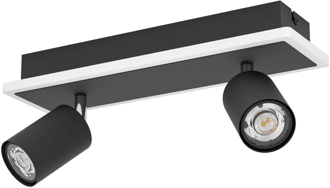 EGLO Rimbocchi 1 Spot - LED - 34 cm - Zwart|Wit - Dimbaar - Lichtscenario's