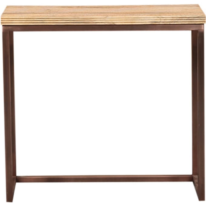 PTMD - Bijzettafel Zoah - Bruin - 70x29x65cm - Set van 3