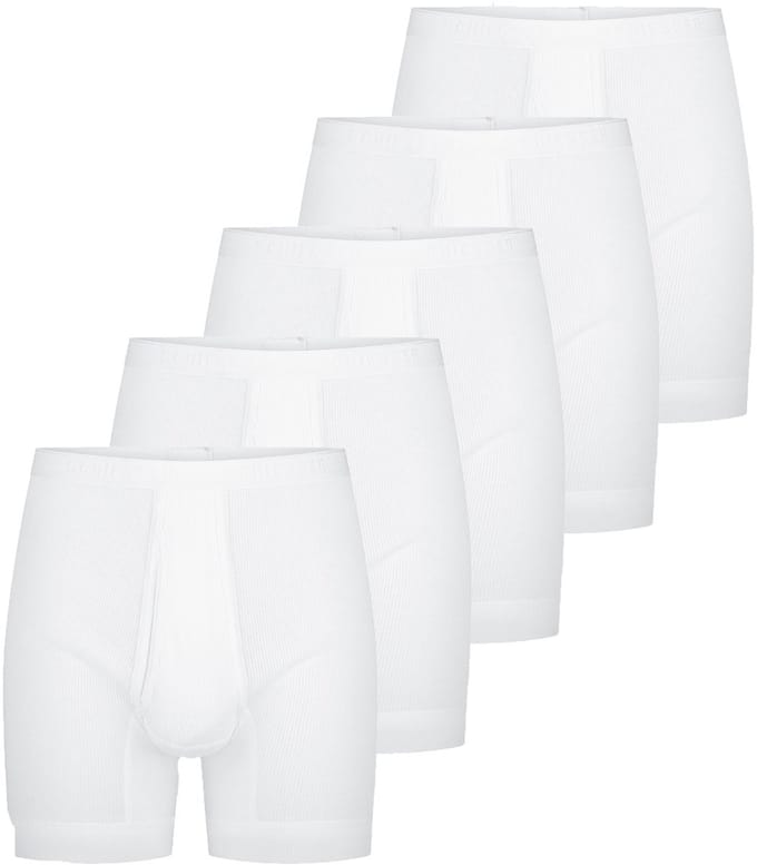 Schiesser Heren lang short / pant 5 pack Original Classics Doppelripp