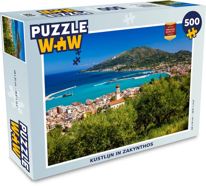 Puzzel Kustlijn in Zakynthos - Legpuzzel - Puzzel 500 stukjes