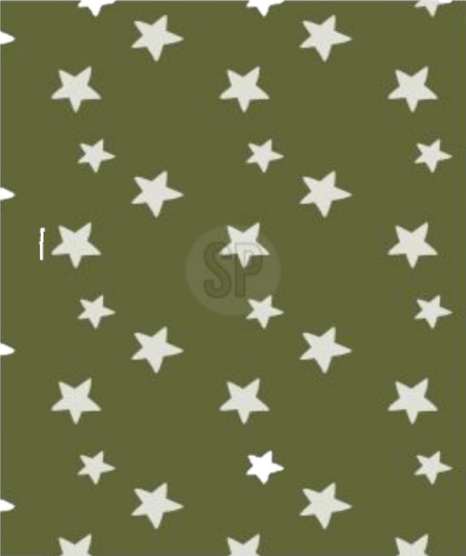 H&S Collection Polyester fleece deken 130 x 170 cm marine groen - warm - zacht - met sterren
