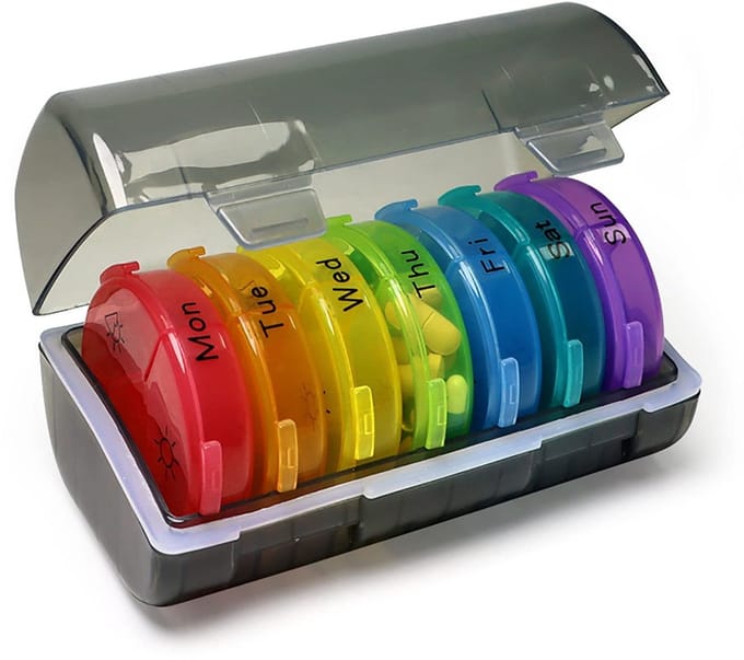 Allecto - Pillenorganizer - Wekelijkse pillenetui - Draagbaar en