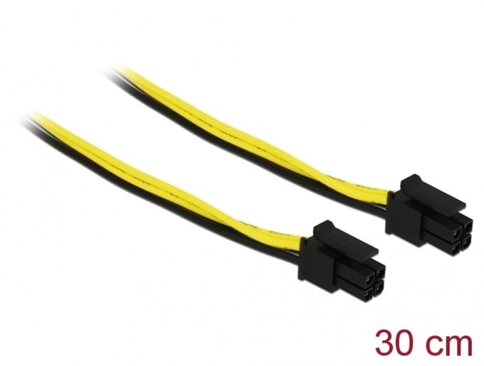 Delock Micro Fit 3.0 Cable 4 pin male > male 30 cm