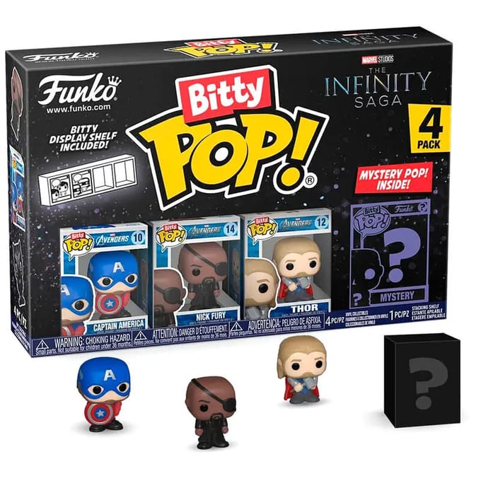 Figurine bitty pop marvel de infinity saga captain america Funko Blister 4 (x4)