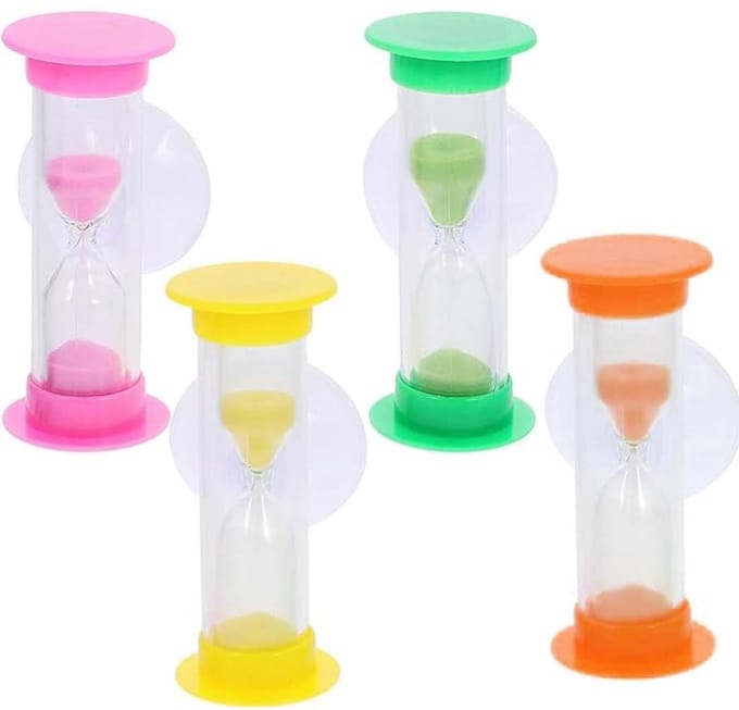 Dailygoody - Zandloper Set van 4 - Tandenborstel Timer - Duurzaam en