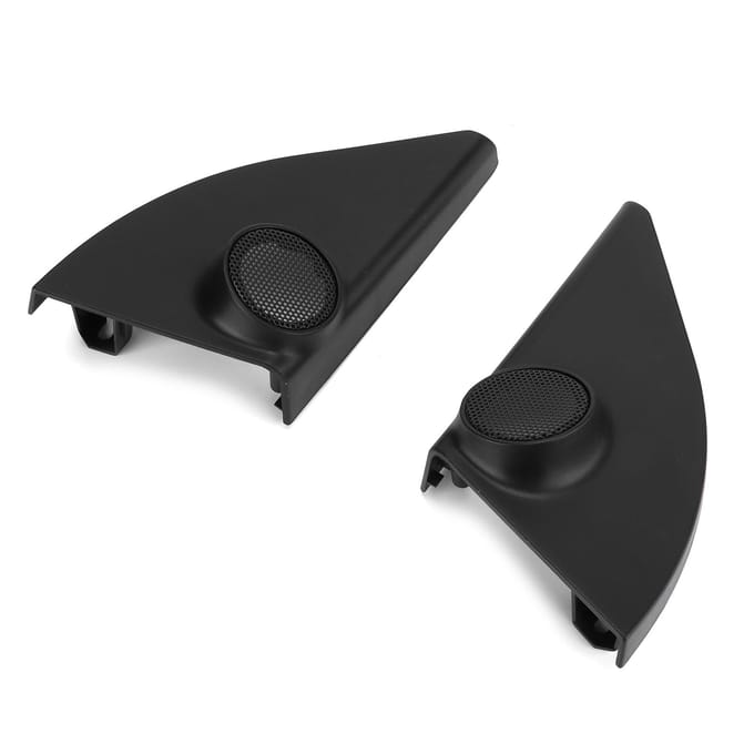 2 stuks Zwarte Decoratieve Afdekking voor Auto Tweeter Luidspreker Modificatie Vervanging voor RAV4 2014‑2019 black