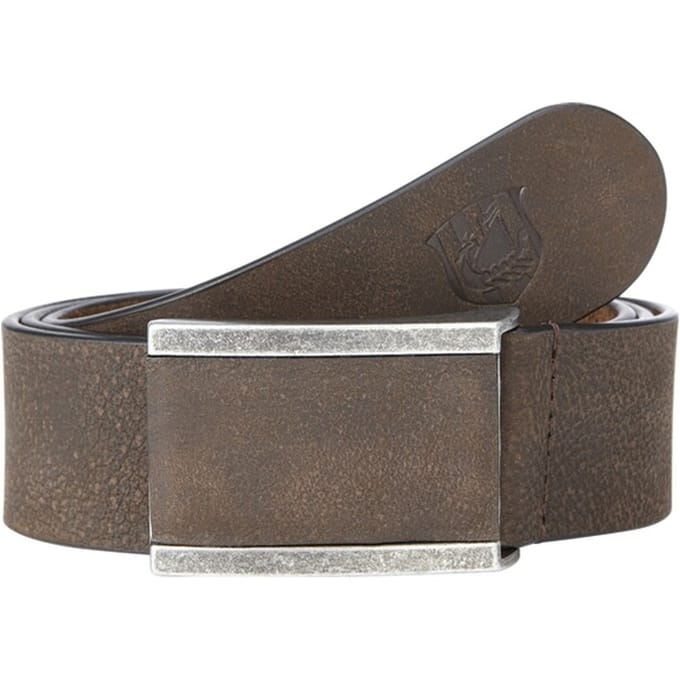 Jan Vanderstorm herren Leren Riem - 155 - bruin - Plus Size