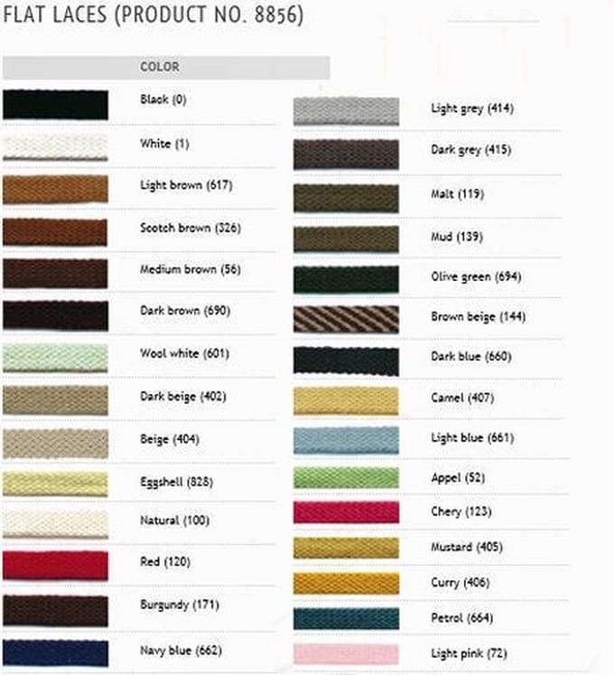 8mm x 90cm Scotch bruine Platte Bergal schoenveters
