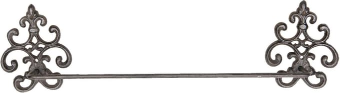Clayre & Eef Handdoekhouder 58x6x15 cm Bruin IJzer