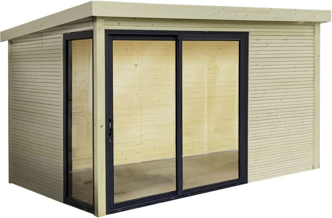 Solid Tuinhuis Superia Visio Seda - Groen - 303x303cm