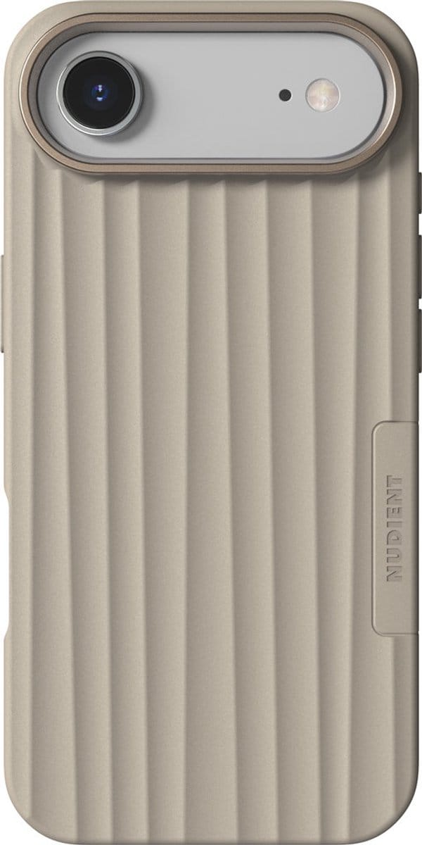 Nudient Bold MagSafe Case geschikt voor Apple iPhone Air Linen - Beige