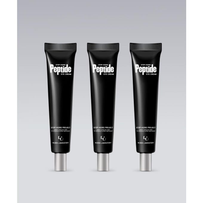 W.skin Laboratory [3 Pak] Stop Aging Peptide Oogcrème 30ml NONE black
