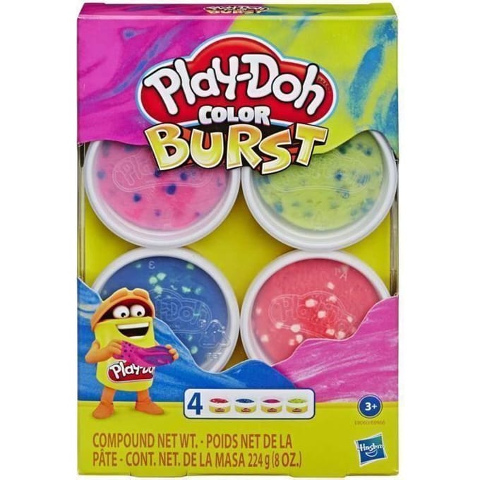 Hasbro Play-Doh Kleur Explosie 4-Pack