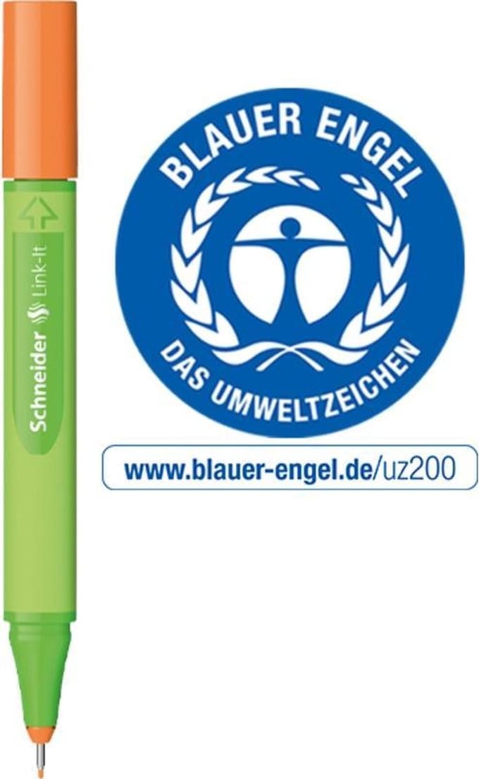 Schneider fineliner - Link-it - lijnbreedte 0,4mm - tango-orange - S-191206