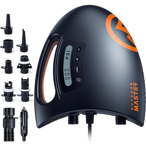 OutdoorMaster 20PSI Shark2 Hogedruk SUP Luchtpomp voor Opblaasbare Stand-Up Paddleboards en Boten