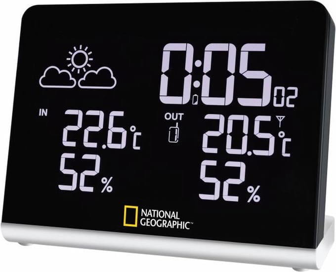 National Geographic Weerstation - Multi Color - 14x10cm - Zwart