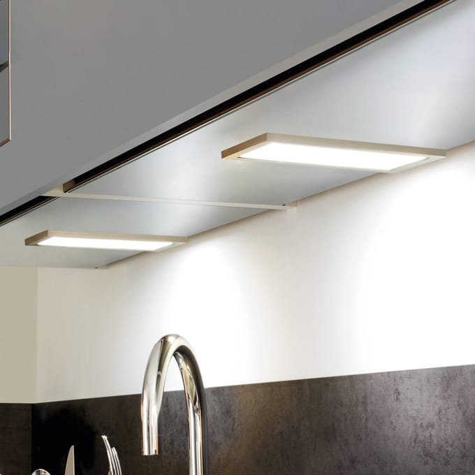 Hera LED meubelverlichting Sky 2-set 4.000K roestvrij staal